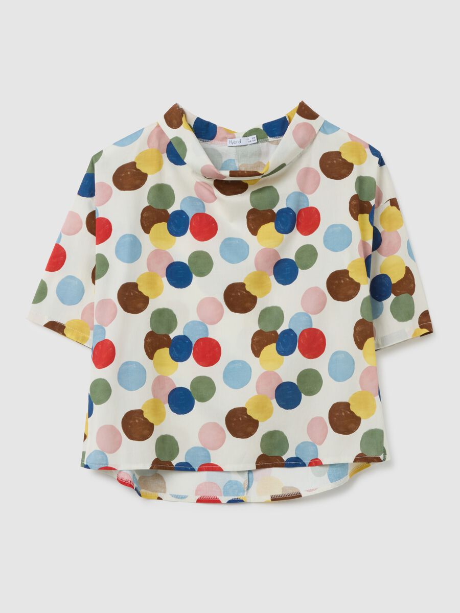 Women's cotton blend multicolour regular fit top_0