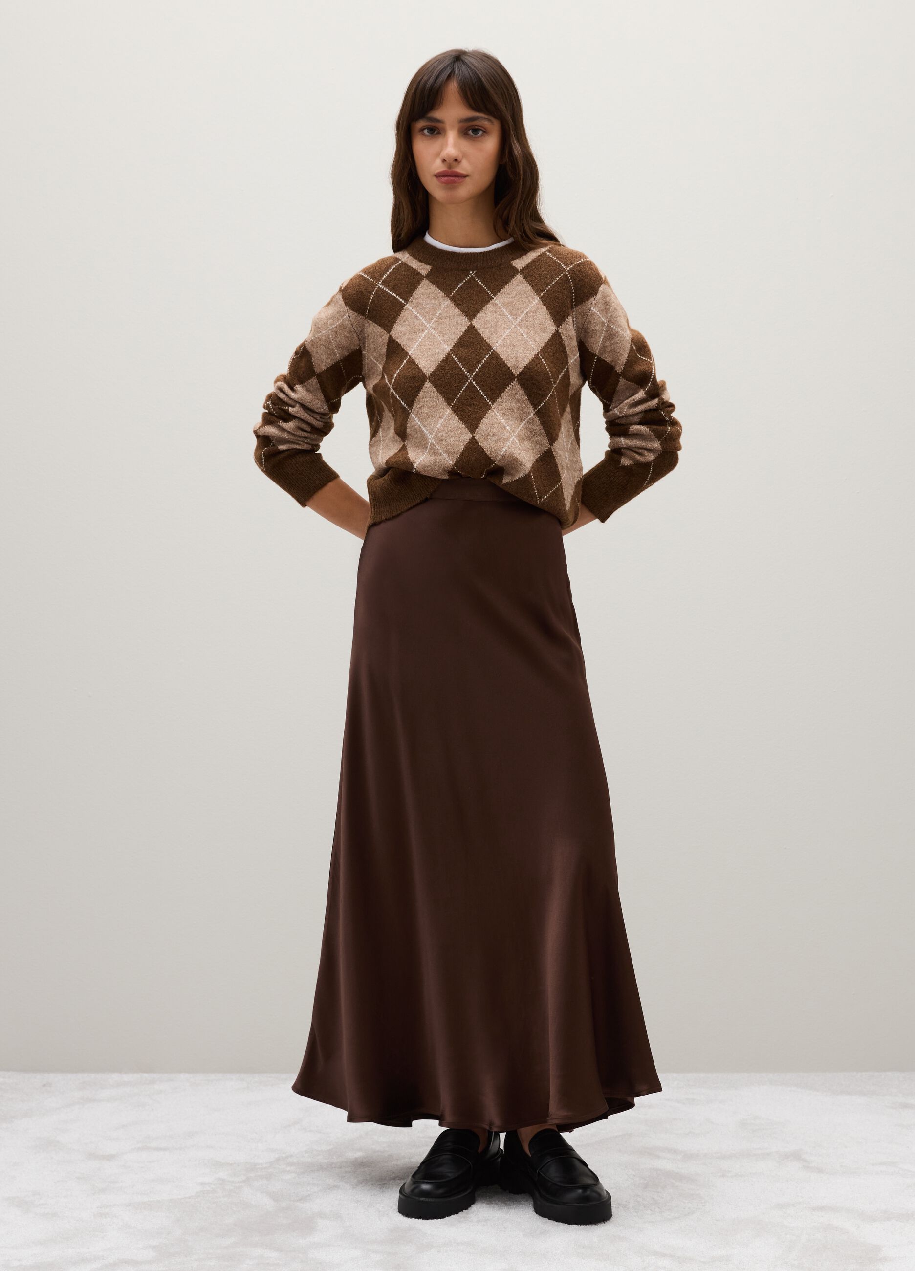 Multicolour Wool Blend Regular Fit Pullover