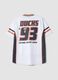 White sports T-shirt with Anaheim Ducks print_2