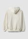 White cotton-blend hoodie with Chicago Bulls print_6
