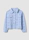 Sky-blue pure cotton broderie anglaise jacket_0