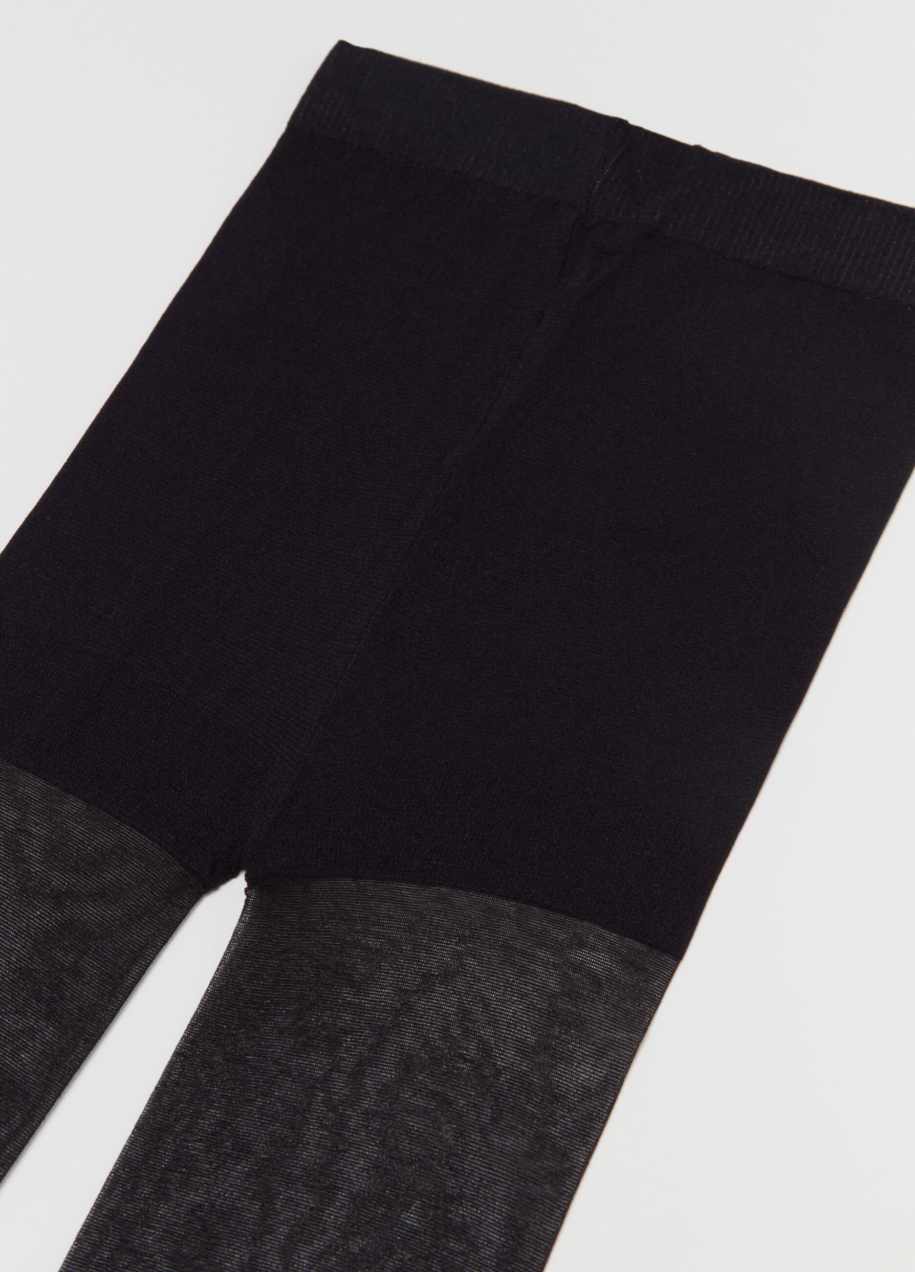 Two-pack solid colour tights