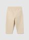 Children's trousers in beige cotton blend over_1