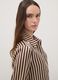 Camicia gialla a righe marroni in tessuto elasticizzato_2