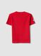 Red pure cotton boys&rsquo; T-shirt with sailing print_1