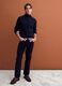 Navy blue pure lambswool roll-neck jumper_1