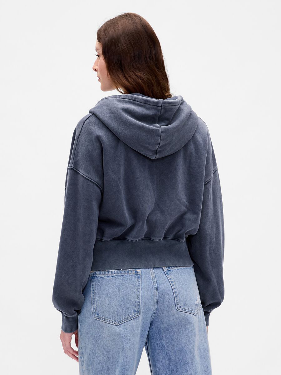 Grey hoodie with zip_1