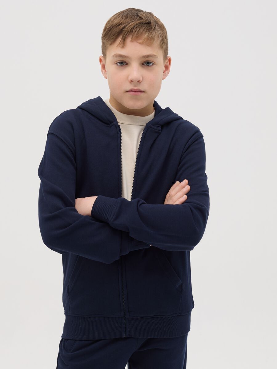 French terry full-zip hoodie_0