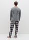 Full-length pyjamas with granddad neckline top_3