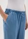 Women's wide blue pure Lyocell trousers_3