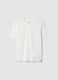 White Short-Sleeved T-Shirt in Pure Italian Cotton_4