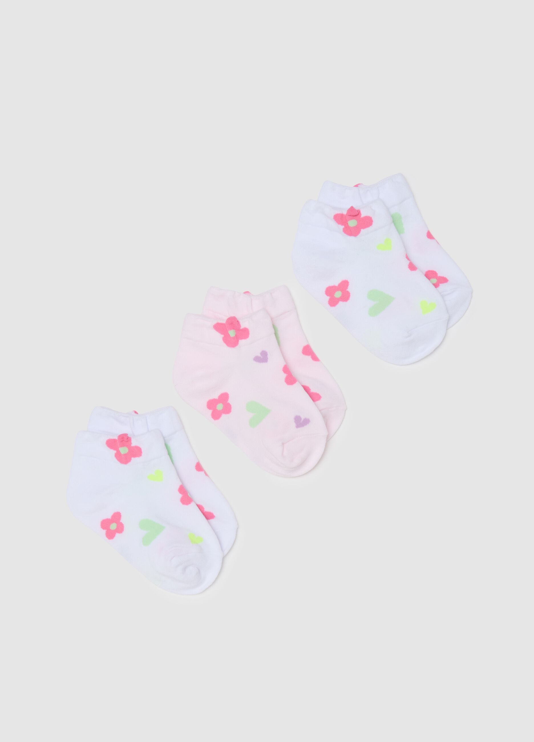 Multicoloured stretchy cotton kids' socks