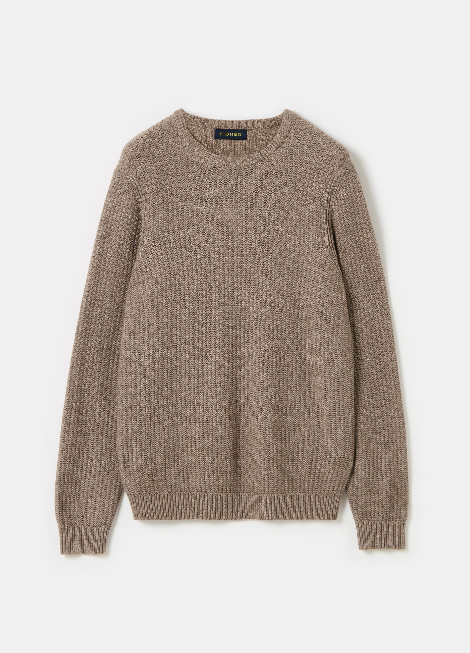 Pullover con lavorazione a coste inglesi