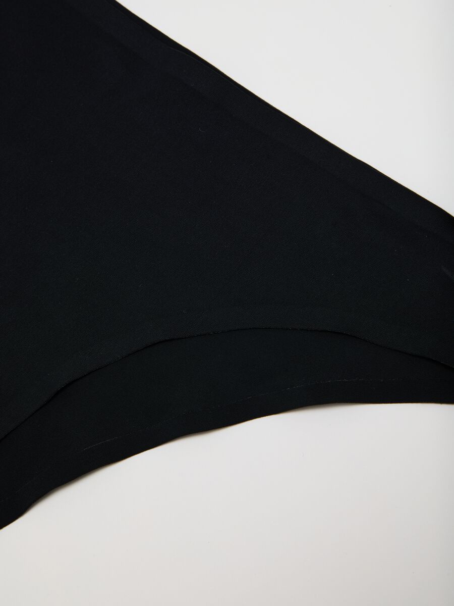 Slip da donna in tessuto elasticizzato nero_1