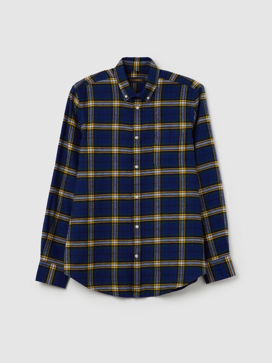 Flannel shirt with check pattern_4