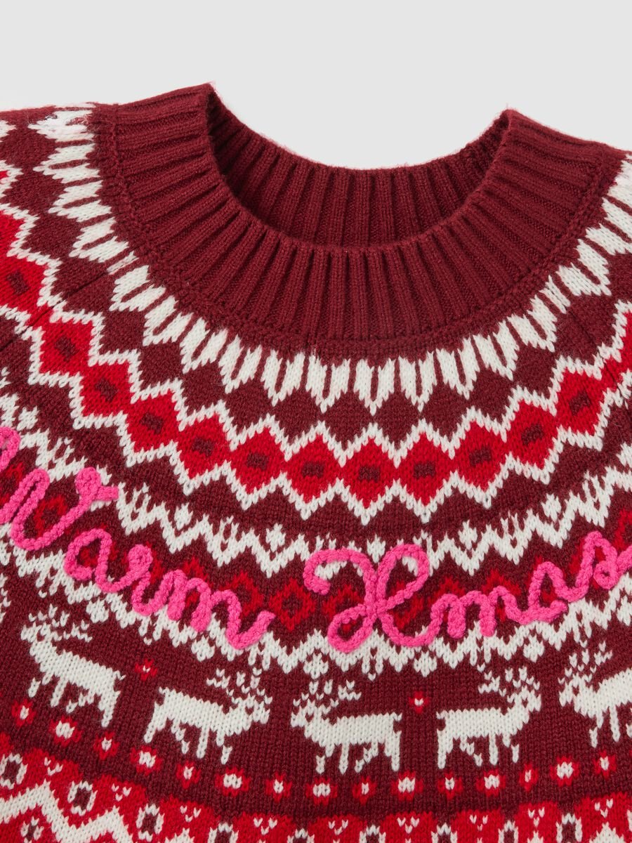 Multicolour Regular Fit Christmas Crew Neck Jumper_6