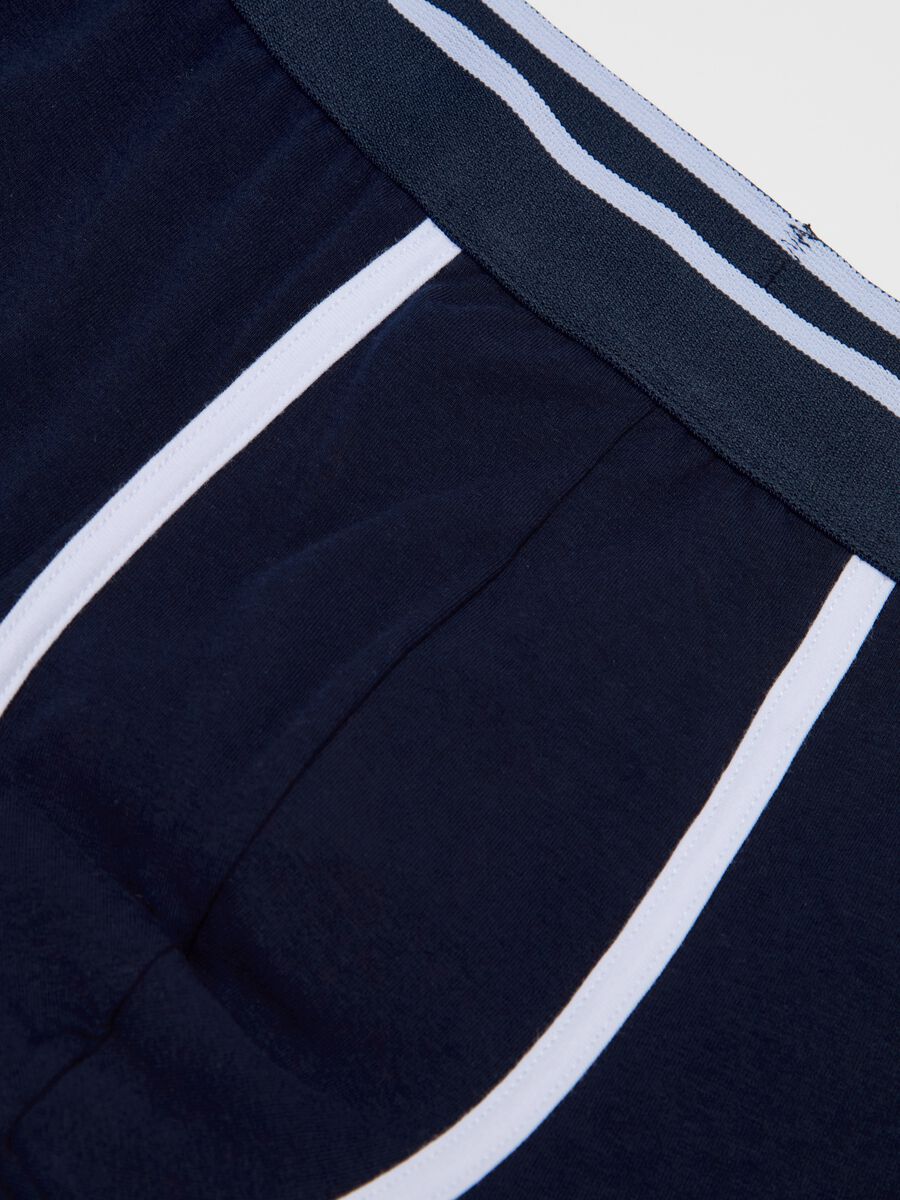 Stretch cotton boxer shorts with contrasting details._5