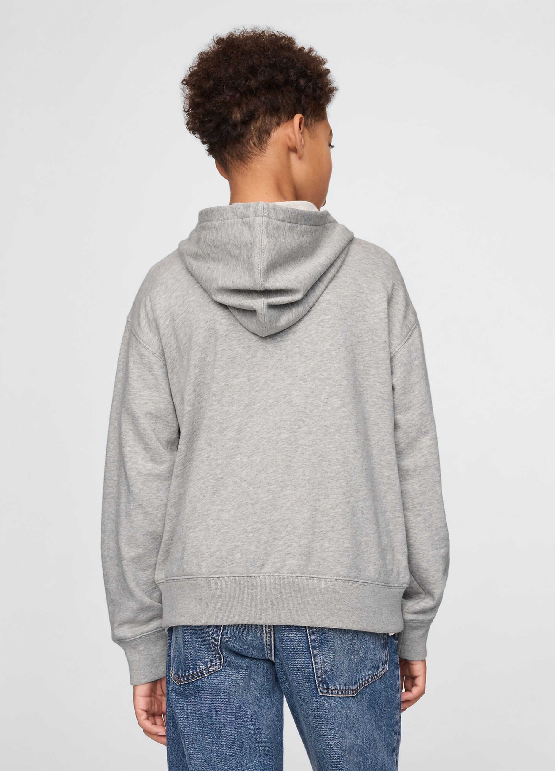 Full-zip cotton-blend hoodie