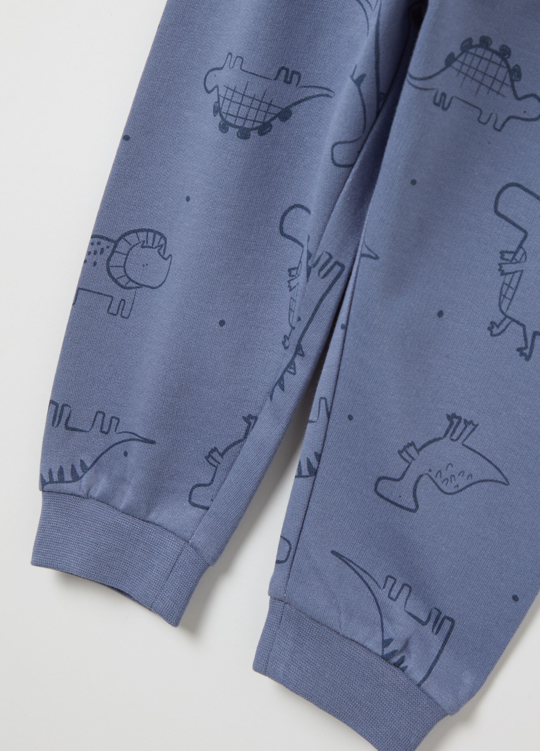 Cotone Dinosauri Dino Scheletri Teschi Ossa Pantaloni Lounge