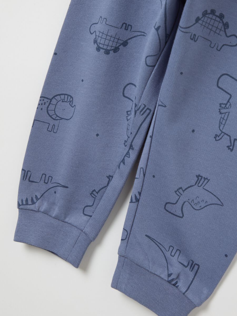Organic cotton pyjamas with dinosaurs print_3
