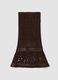 Brown cotton-blend maxi skirt, regular fit with knitted design_4