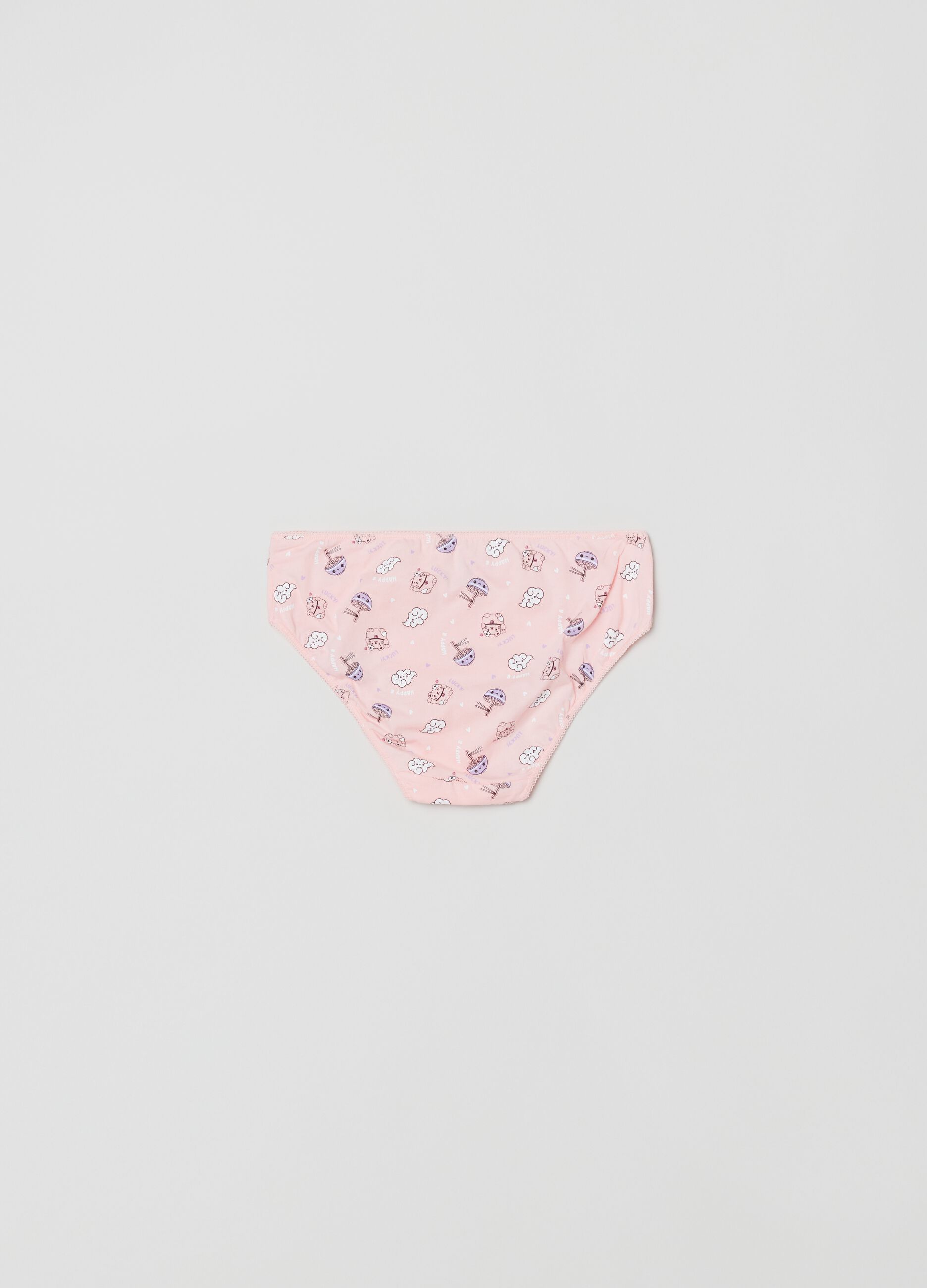 Multipack sette slip in cotone con stampa_1
