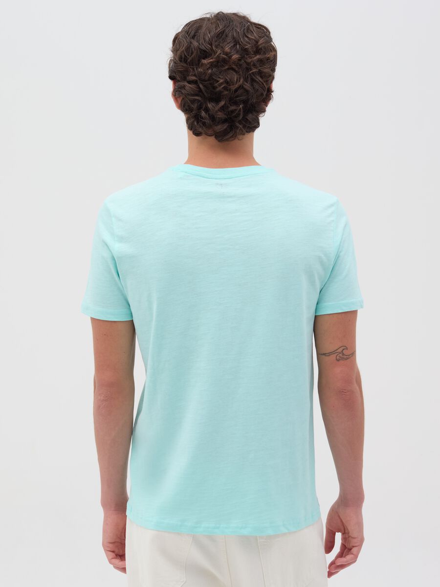 Slub jersey T-shirt with pizza print_3