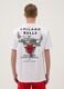 White pure cotton T-shirt with front print, oversized fit_3
