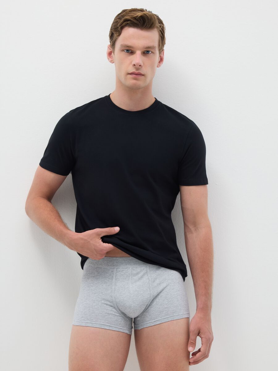 Tripack di boxer da uomo in misto cotone multicolor_0