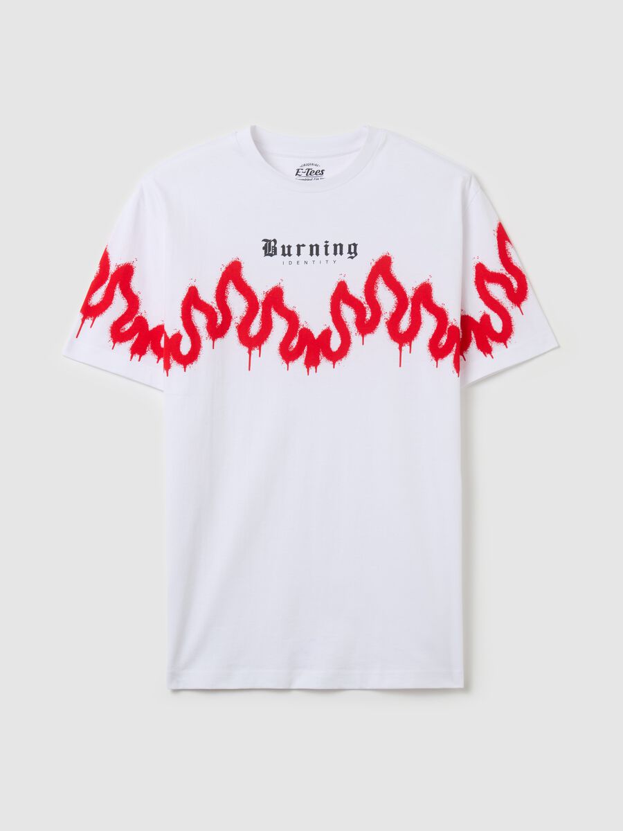 T-shirt with "Burning Identity" print_4