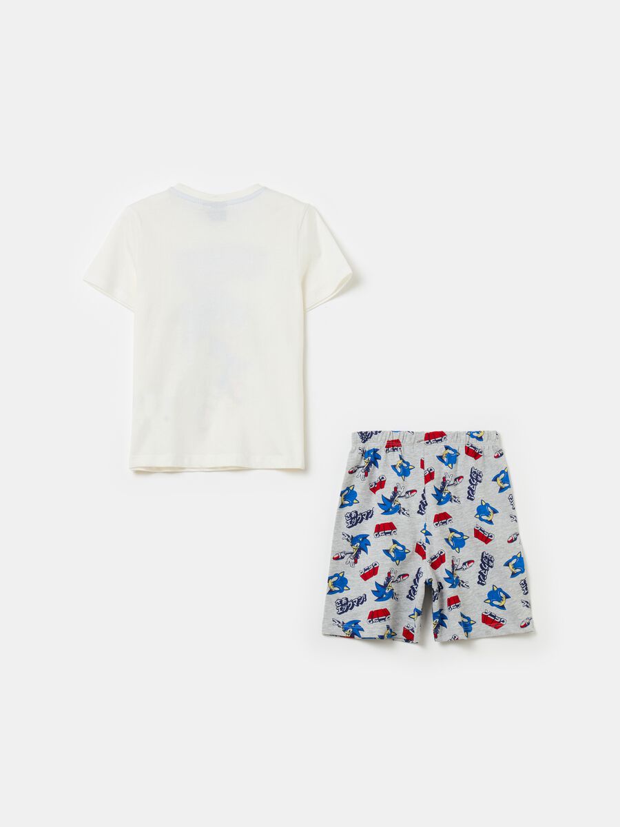Organic cotton pyjamas with Sonic™ print_1