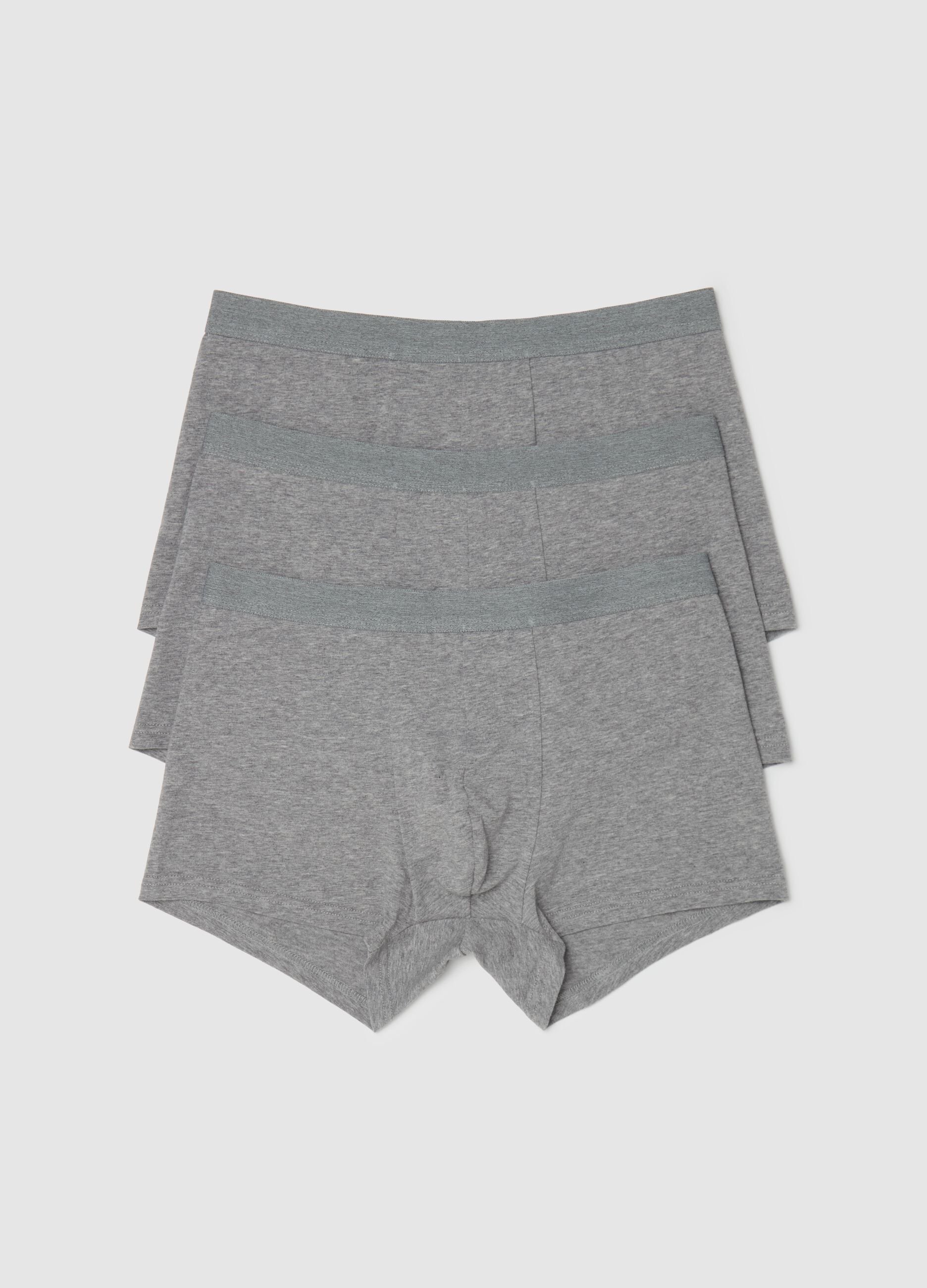 Tripack boxer in cotone bio stretch 