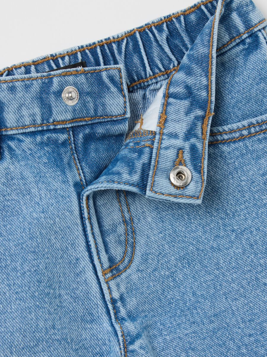 Denim shorts with five pockets_3