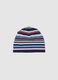 Multicoloured striped stretch cotton hat for boys_1