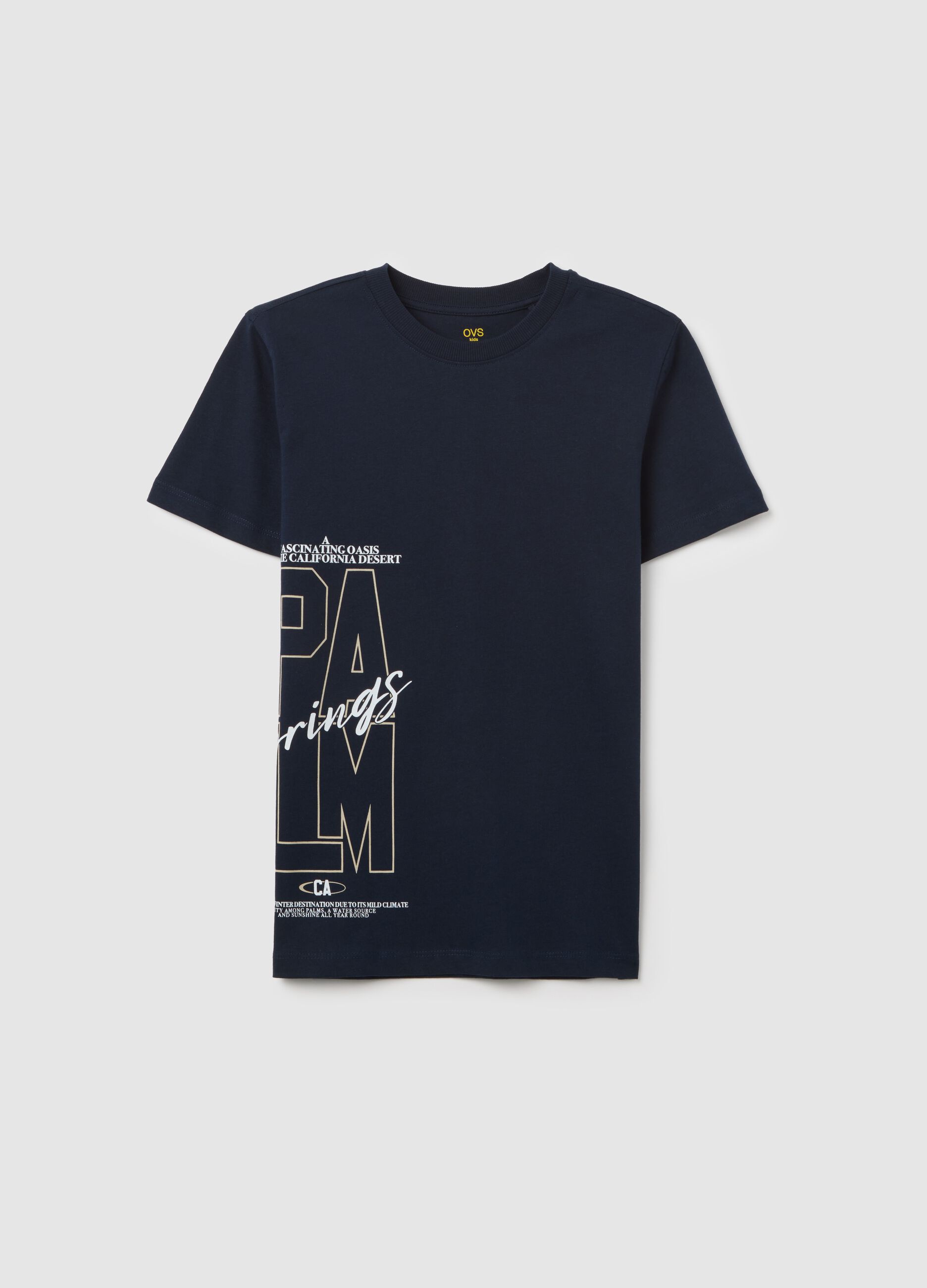 OVS Kids Blue Short Sleeve Cotton T-shirt