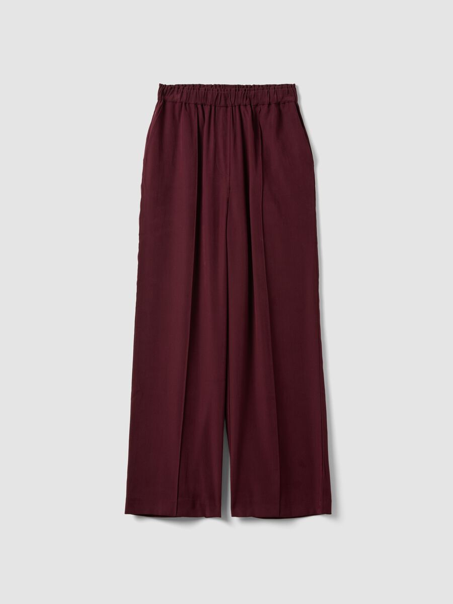 Red viscose-blend wide-leg joggers_4