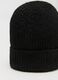 Black knitted beanie with sparkling accents_2