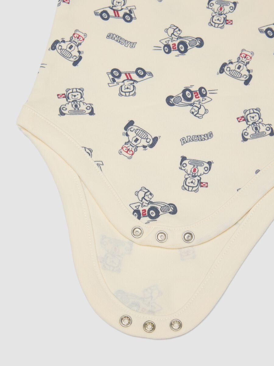 Tripack body multicolor in puro cotone organico per neonato e bimbo_3