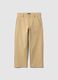 Children's Beige Stretch Cotton Chino Trousers Regular Fit_0