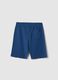 Boy's regular fit blue pure cotton shorts_1