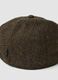 Brown wool-blend herringbone cap_2