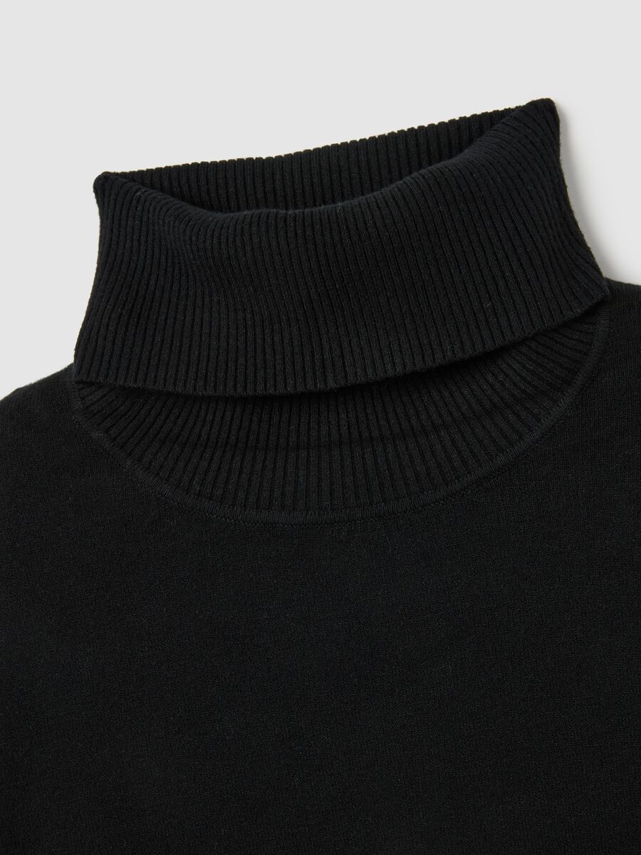 Black turtleneck regular fit_5