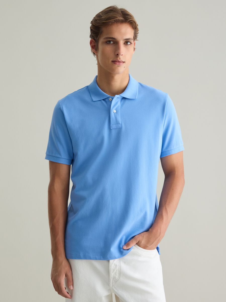 Cotton Blue Polo_0