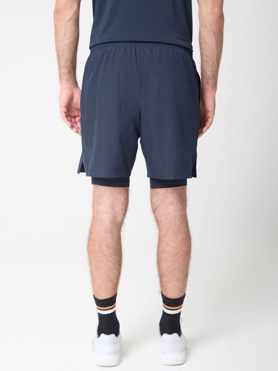 ALTAVIA COURT Sport Shorts with Fitted Technical Inner Shorts_3