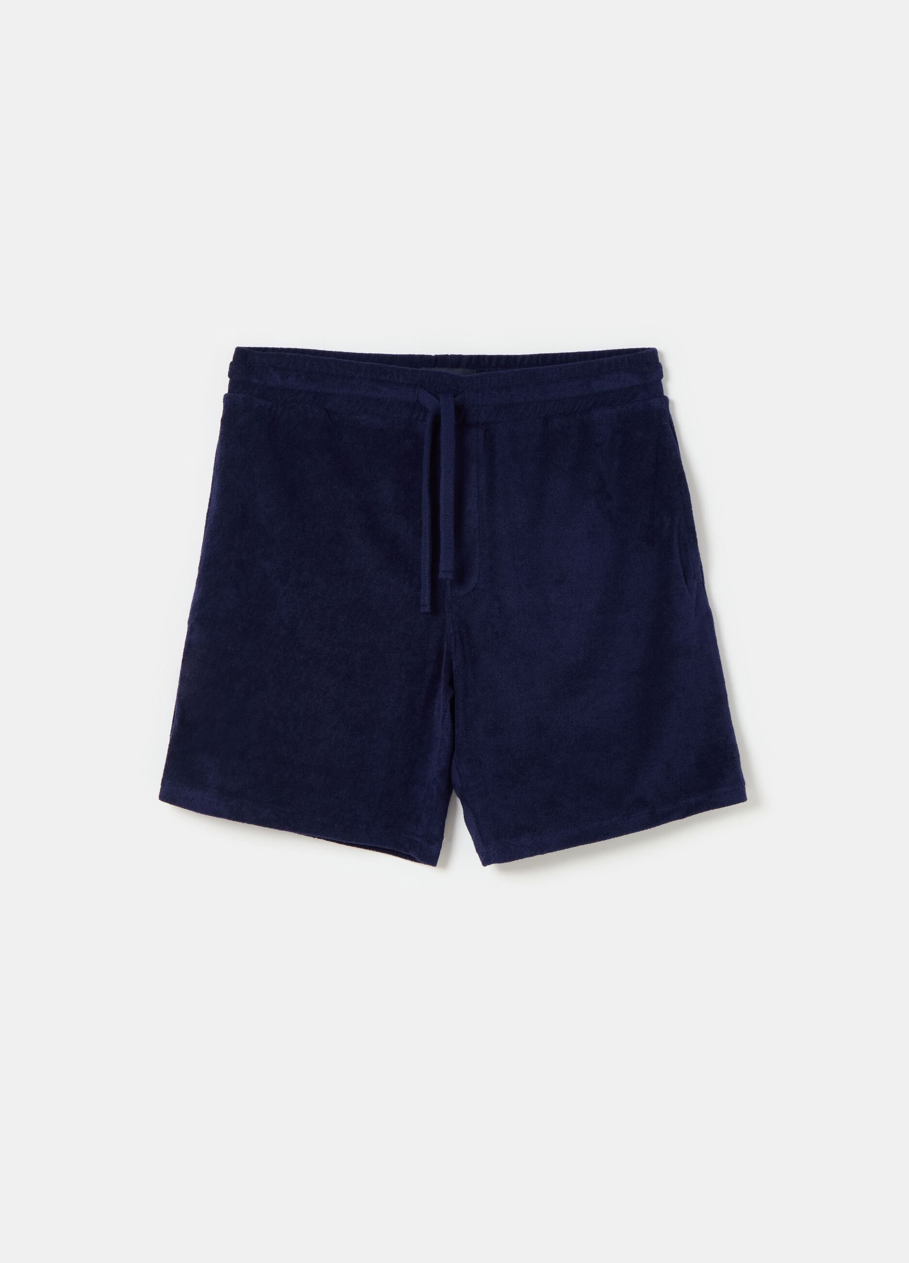Bermuda joggers in reverse French terry