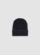 Blue beanie with turn-up_0
