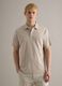 Beige regular fit pure cotton polo_2