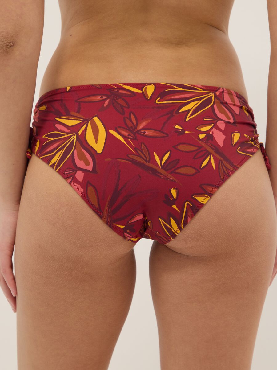 Multicolour stretch swim briefs with floral print_2