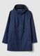 Regular fit blue rain jacket with hood_4