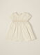 White velour dress for girls_0